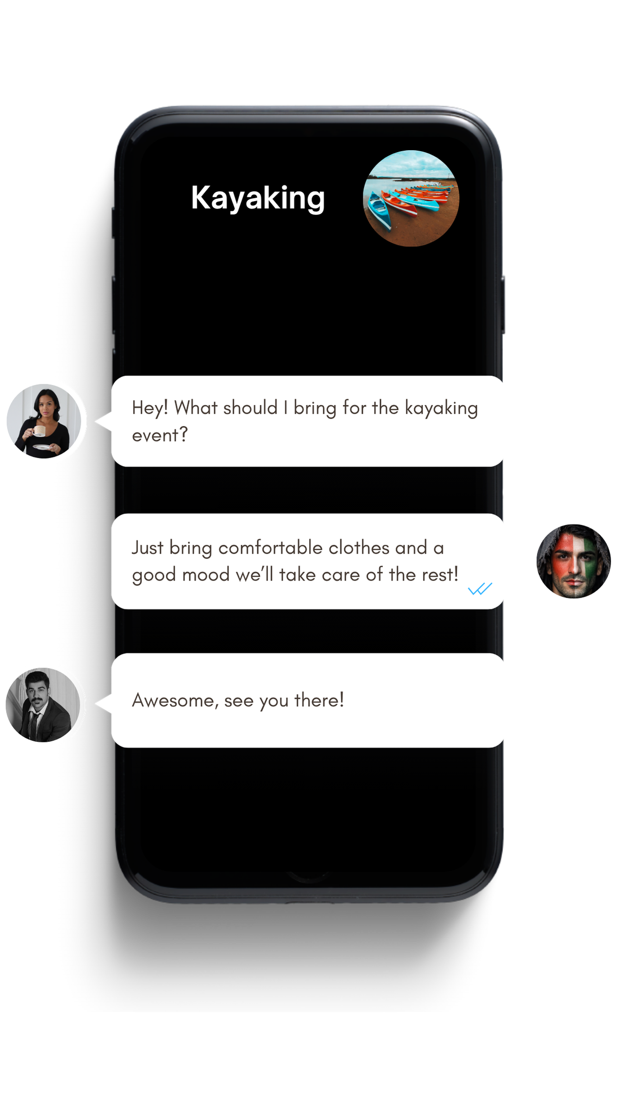 Group chat in PlusYar app